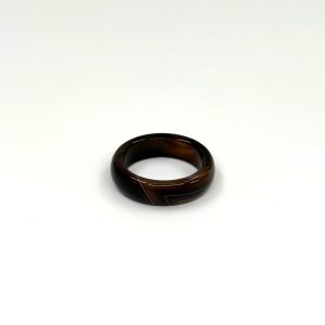 انگشتر عقیق قهوه‌ای